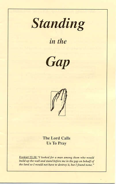 Standing in the Gap Prayer Booklet